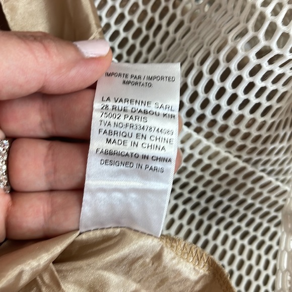 NWOT EYEDOLL Mesh pleated skirt w/ rose gold pattern size 4/36 designed in Paris - Picture 7 of 7